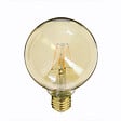 XANLITE - Ampoule LED G95 vintage à filament, culot E27, 3,8W, équivalent 30W, lumière très chaude, 1800K, angle 320°, verre ambré, durée de vie 15000 h, classe énergétique A+ - vignette