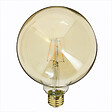 XANLITE - Ampoule déco LED globe B125 à filament, culot E27, 3,8W, 350 lm, équivalent 30W, lumière très chaude, 1800K, angle 320°, verre ambré, durée de vie 15000 h, classe énergétique A+ - vignette
