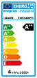 XANLITE - Ampoule LED sphérique P45 vintage silver top, culot E14, 3,8W, blanc chaud, 2600K, angle 320°, coque argentée, classe énergétique A++ - vignette