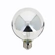 XANLITE - Ampoule LED G95 vintage silver top, culot E27, 8W, équivalent 60W, blanc chaud, 2600K, angle 320°, globe décoratif, éclairage doux et homogène - vignette