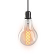 XANLITE - Ampoule filament LED goutte décorative, culot E27, 4W, équivalent 27W, lumière ultra chaude, 1700K, angle 320°, verre transparent, durée de vie 15000 h, classe énergétique A+ - vignette