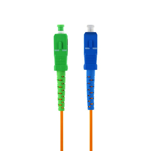 METRONIC - Câble fibre optique Free - monomode 0,8 m - vert et bleu - large