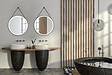MP GLASS - Miroir barber black  d.75 - vignette