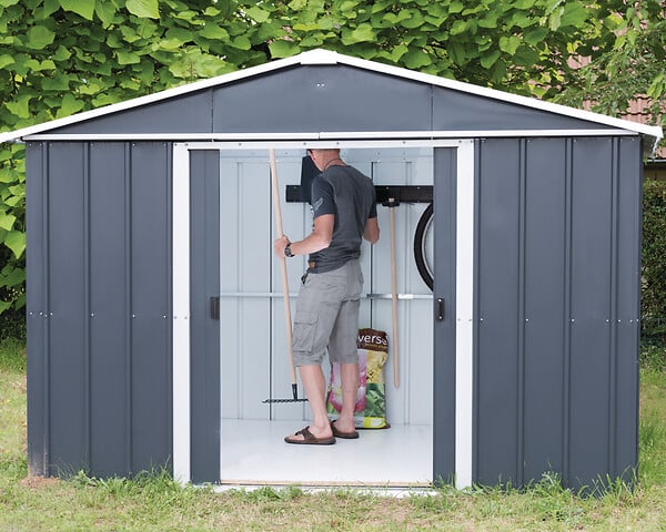 YARDMASTER - Abri de jardin 1013AEYZ - Métal - Anthracite - 10.76m2 - large