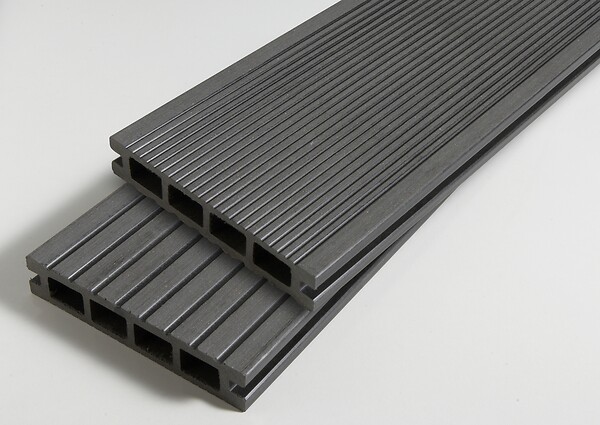 XYLTECH - Lame terrasse composite 240x14x2.5cm Ebony REVERSO - large