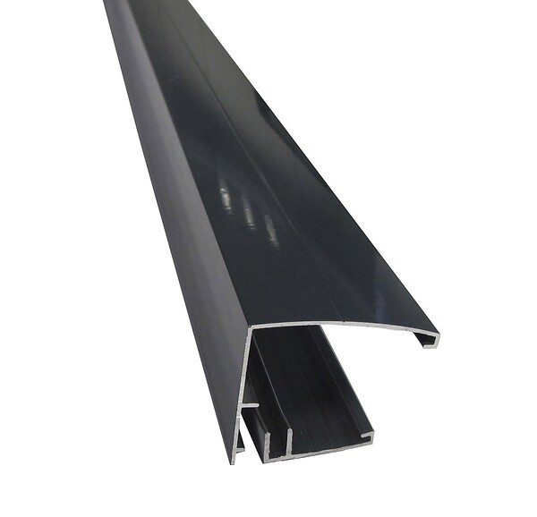 PROFILES - Profil vissable bordure - Gris - 3m - large