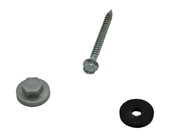 PROFILES - Kit de 50 fixations pour profil vissable 16mm aluminium - large