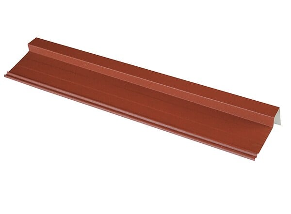 QUICKTILE - Rive pour panneau tuile laqué mat brun rouge 92cm - large