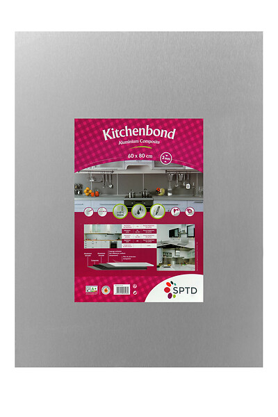 SPTD - Panneau composite - Alu brossé - 60x80cm - 3mm - large
