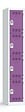 P.HENRY - Vestiaire 1 colonne de 4 cases gris perle - prune - vignette