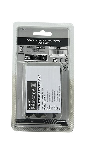 PERF - compteur 9 fonctions filaire - large