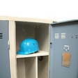 P.HENRY - Vestiaire industrie salissante 1 case - Gris perle et bleu - vignette