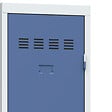 P.HENRY - Vestiaire industrie salissante 1 case - Gris perle et bleu - vignette
