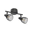 COREP - Spot 2Lumières métal filaire jaro noir - vignette