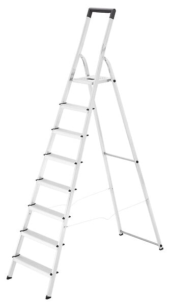 HAILO - Escabeau domestique pliable 8 marches  L40 - 3m70 - large
