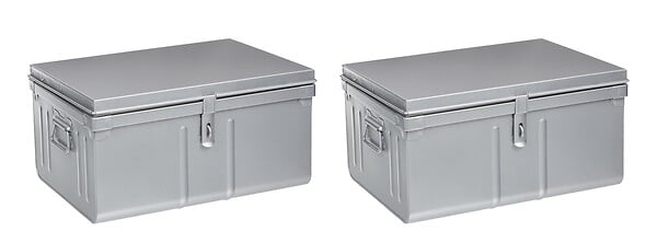 P.HENRY - Duo de coffres - Métal  - Aluminium - 45 et 60L - large