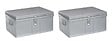 P.HENRY - Duo de coffres - Métal  - Aluminium - 45 et 60L - vignette