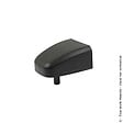 AFBAT - Gond a visser inox avec cache composite noir - vignette