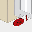 AFBAT - Crapaudine composite a visser noir - vignette
