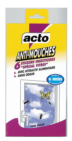 ACTO - Stickers insecticides anti-mouches x7 - large