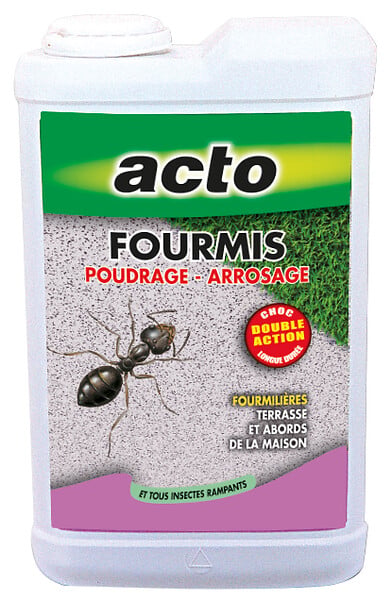 ACTO - Poudre fourmis ''Poudrage et arrosage'' 400g - large
