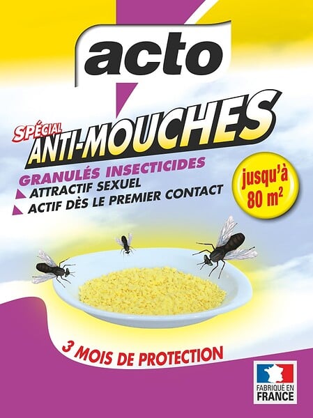 ACTO - Granulés anti-mouches boîte 200gr - large