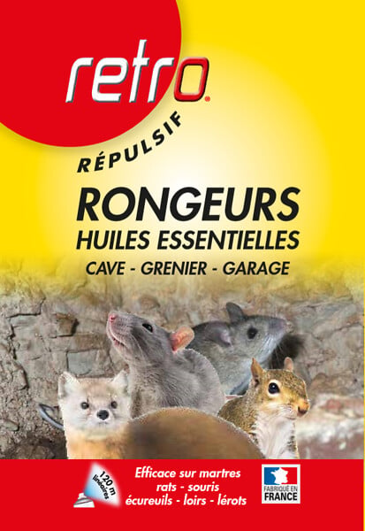 RETRO - Répulsif rongeurs huiles essentielles - large