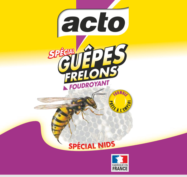 ACTO - Liquide spécial nids guêpes - frelons 1L - large
