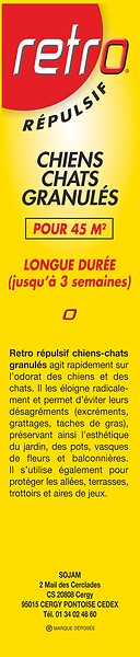 RETRO - Granulés répulsifs chiens-chats 400gr - large