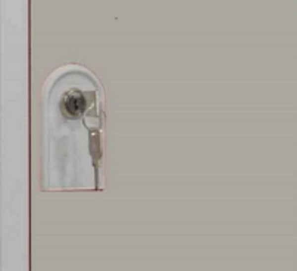 P.HENRY - Vestiaire 2 colonnes de 2 cases gris perle - large