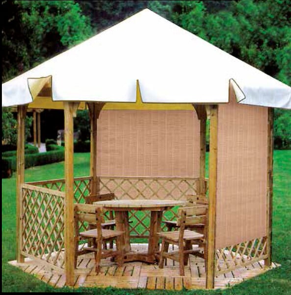 JARDILINE - Canisse multi-fonctions Multipaille 3x0.90m coloris café Jardiline - large