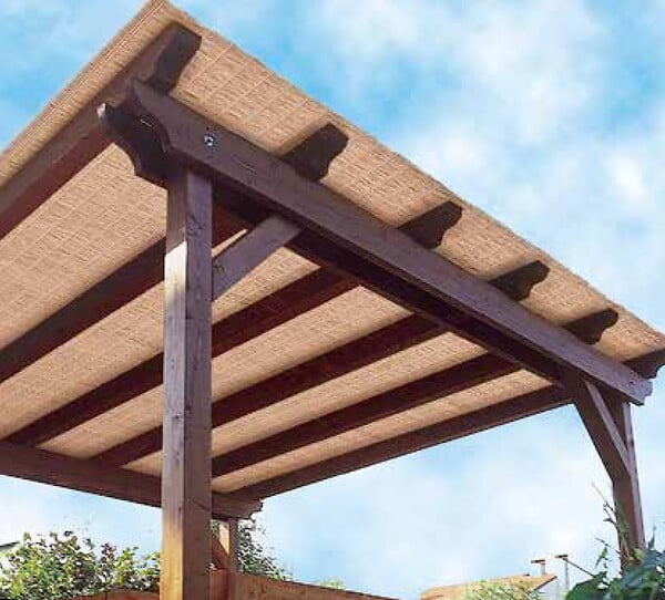 JARDILINE - Canisse multi-fonctions Multipaille 3x0.90m coloris café Jardiline - large