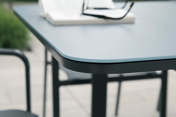JARDILINE - Table de jardin Milos - Aluminium - Gris - 12 personnes - large