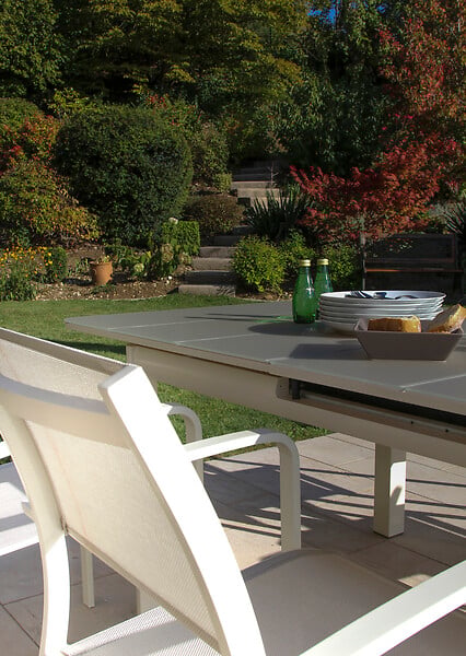 JARDILINE - Fauteuil empilable Milos  - Ivoire - large