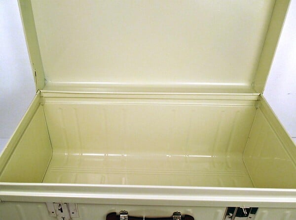 P.HENRY - Malle Suez - Blanc perle - 160L - large