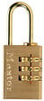 MASTER LOCK - Cadenas à combinaison programmable laiton 20mm anse d.3xh.22mm - vignette