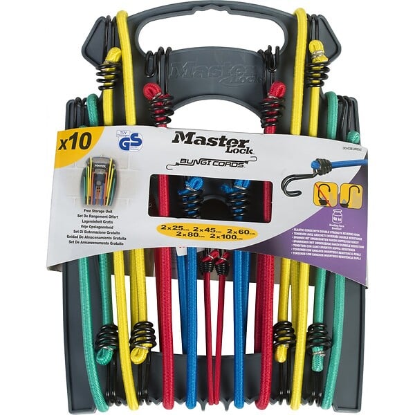 MASTER LOCK - 10 tendeurs avec crochets - large