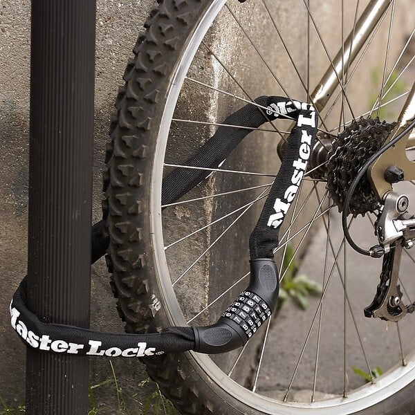 MASTER LOCK - Chaîne antivol vélo à combinaison programmable L.90xd.1cm - large