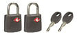 MASTER LOCK - 2 cadenas valises certifiés TSA 30mm - vignette