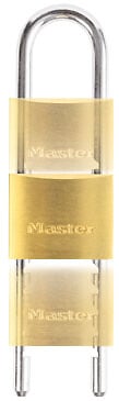 MASTER LOCK - Cadenas à clé laiton 50mm anse ajustable d.8xh.60-150mm 5 goupilles - large