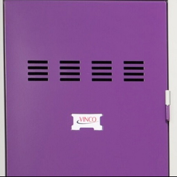 P.HENRY - Vestiaire 2 colonnes de 2 cases gris perle - prune - large