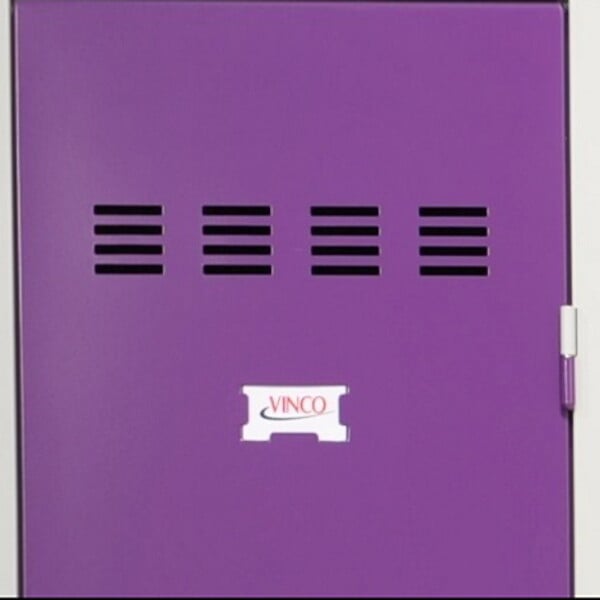 P.HENRY - Vestiaire 2 colonnes de 4 cases gris perle - prune - large