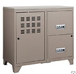 P.HENRY - Meuble 1 porte et 2 tiroirs - Métal - Taupe - H75cm - vignette