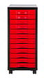 Module en métal 12 tiroirs pour rangement -  Noir - vignette