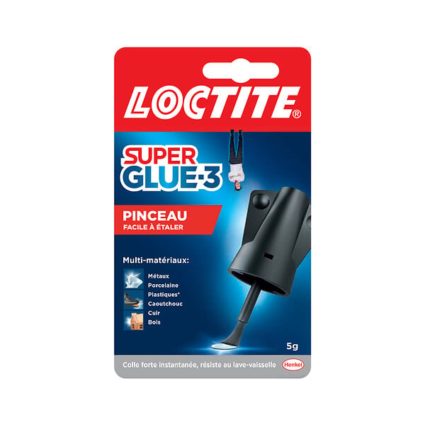 LOCTITE - Colle Easy Brush SuperGlue-3 bouteille 5g - large