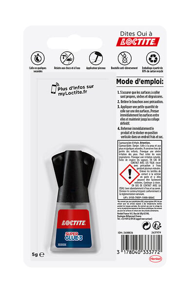 LOCTITE - Colle Easy Brush SuperGlue-3 bouteille 5g - large