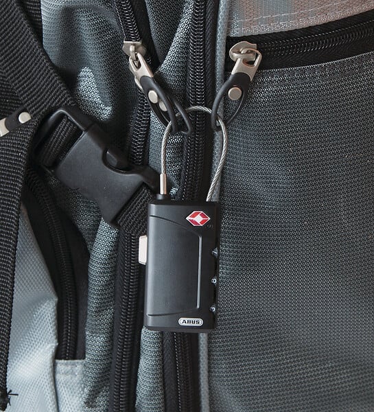 ABUS - Cadenas à Combinaison 3 chiffres 148-30mm TSA Cable - large