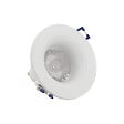 XANLITE - Spot encastrable rond blanc, culot GU10, puissance max 50W, lumière blanc neutre 4000 K, indice IP44, compatible salle de bain, usage intérieur - vignette