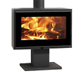 PANADERO - Poêle à bois Maja-S - Acier - Gris - 7.2kW - vignette
