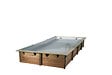 UBBINK PIS - Piscine bois Linéa - Liner gris - Rectangulaire - L650xH140xP350cm - vignette